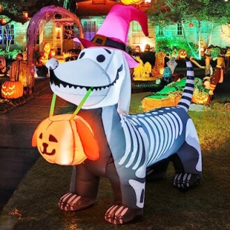 GOOSH Skeleton Puppy Inflatable