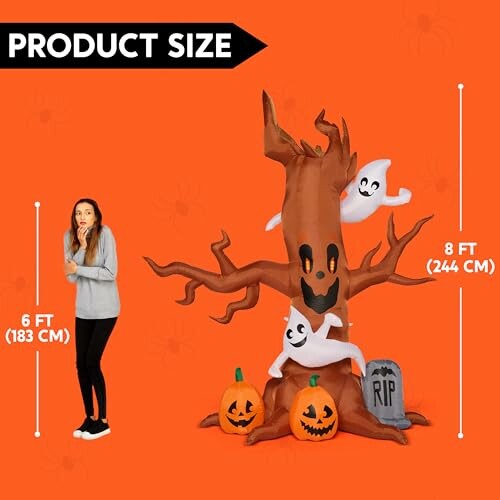 Joiedomi 8 FT Halloween Inflatable Scary Tree
