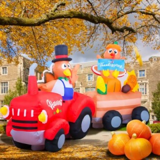 8FT Thanksgiving Inflatable Tractor