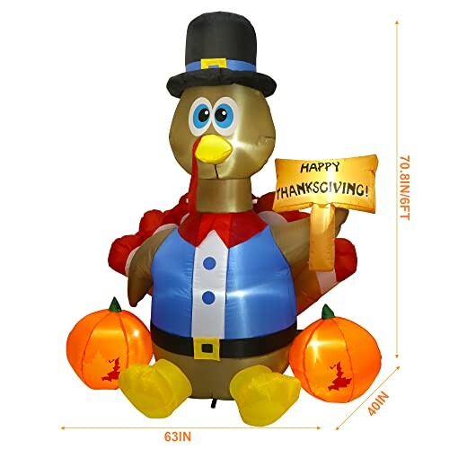 Yosager Thanksgiving Inflatable Turkey